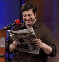 Comedian Eugene Mirman reads from the full-page attack ad he placed in <em>The Greenpoint Gazette</em>.